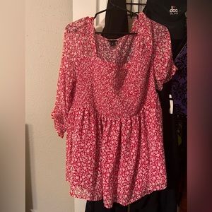 2X red torrid blouse